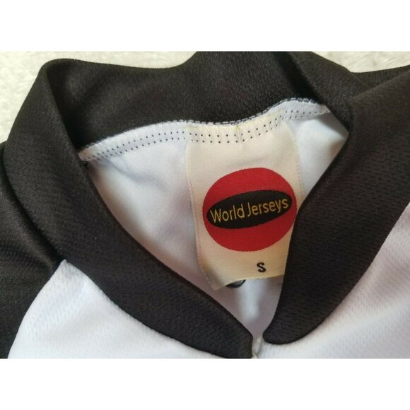 World Jerseys Womens Cycling Jersey Top Size Small Front Zip Hummingbird White - Picture 3 of 7